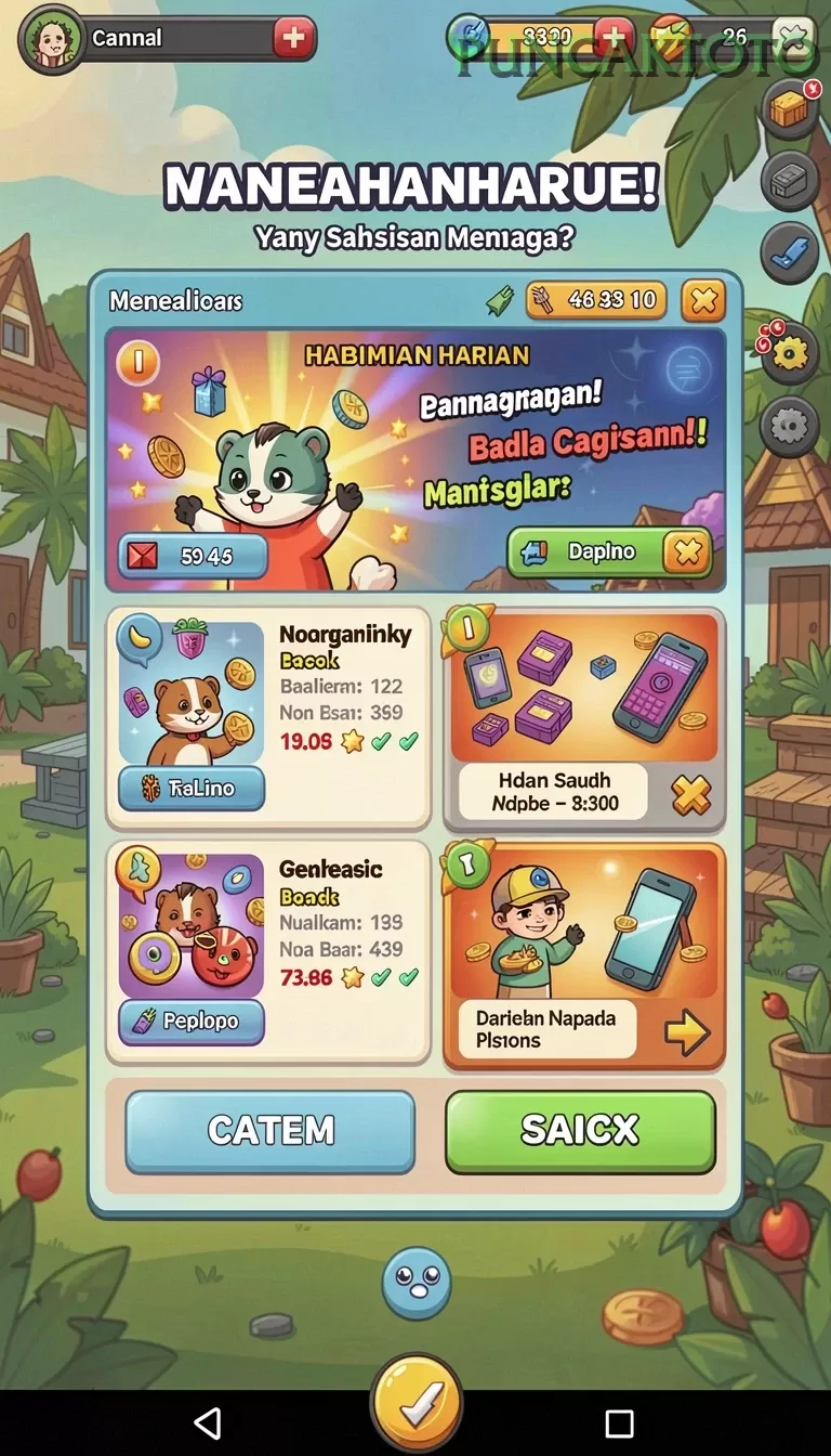 Cuplikan layar MG585 — halaman utama