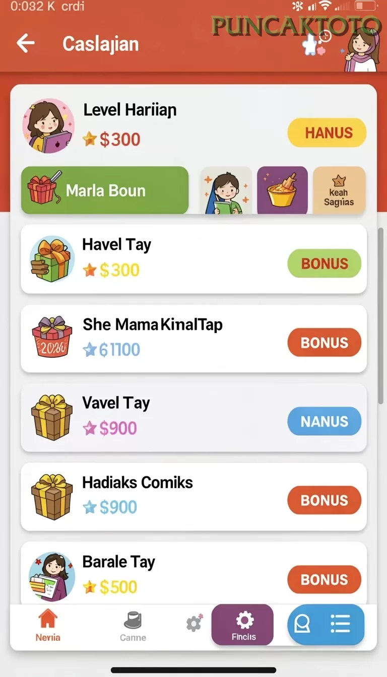 Cuplikan layar PLUTO88 — aktivitas